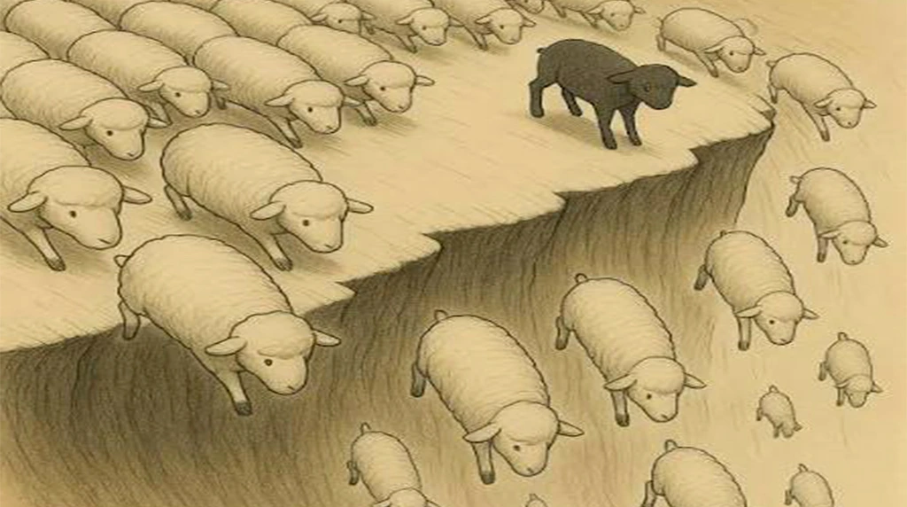 2. Following Peers and Friends Blindly (The Sheep Mentality)